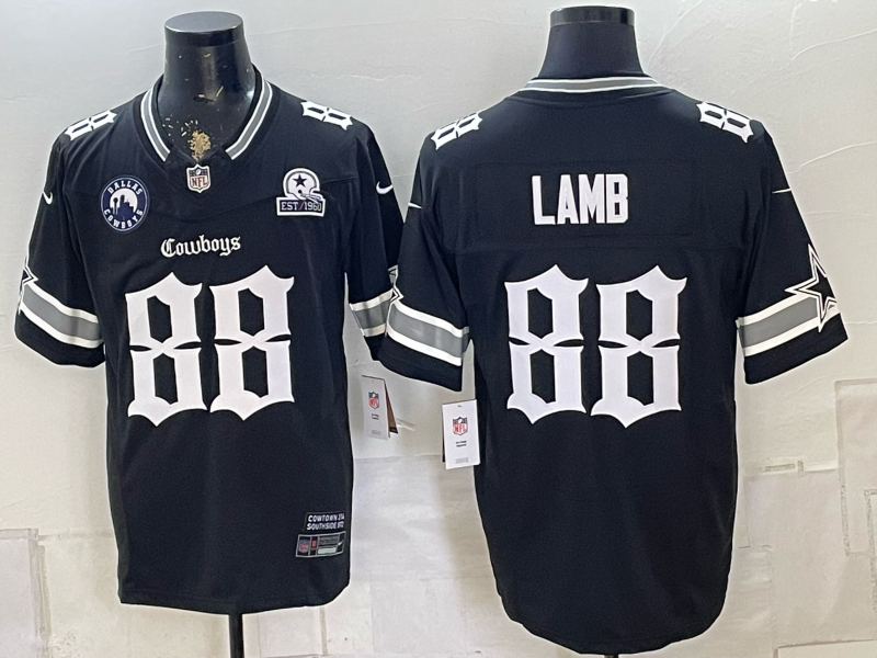 Men 2026 Dallas Cowboys #88 Lamb black Nike NFL Jersey 0815005